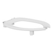 Pressalit Toilet Seat Dania, Open Front, without Cover, 50mm Raised - White